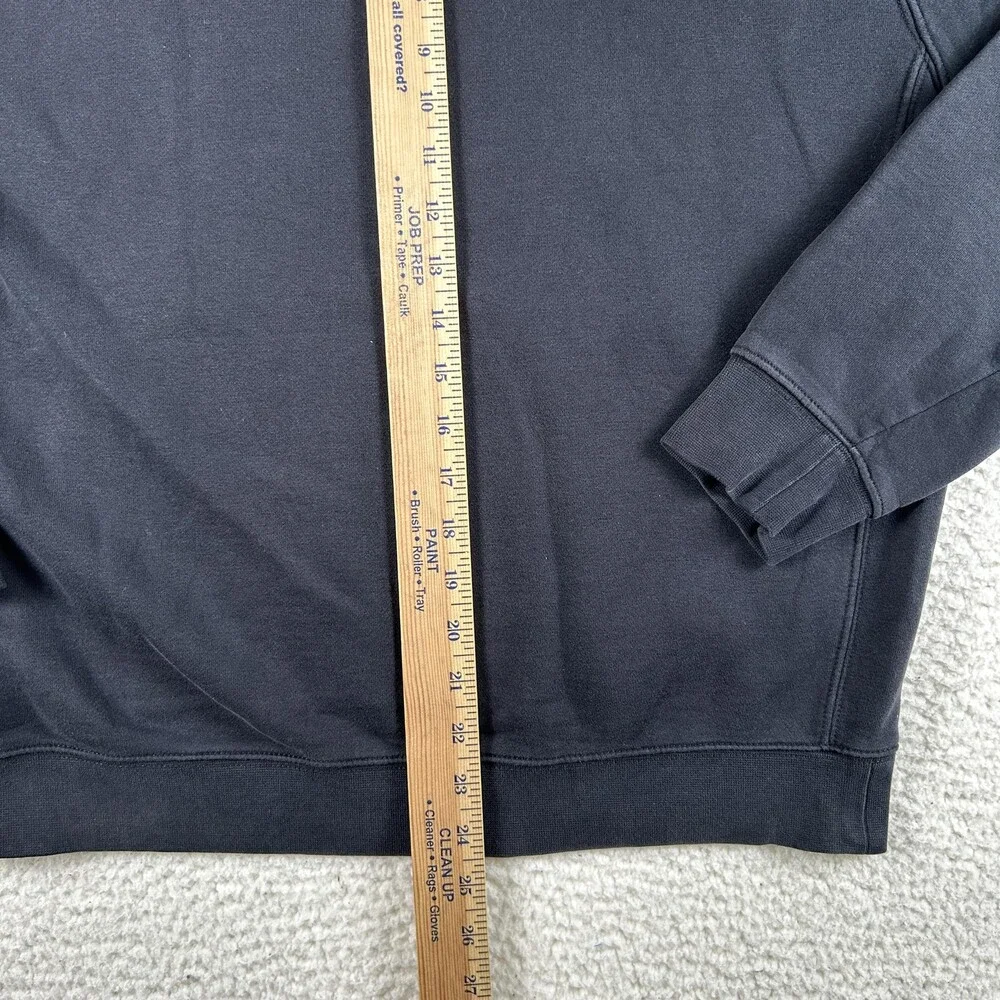 Nike Hoodie Mens Small Black Club Fleece Pullover Sweatshirt Swoosh Logo
